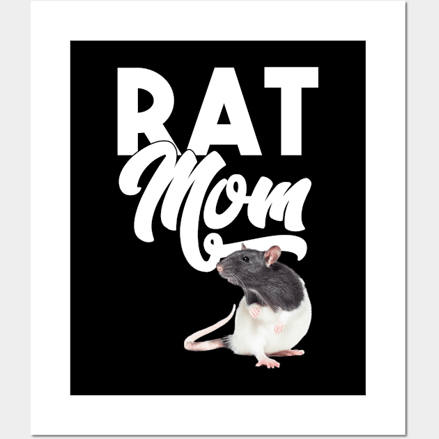 Rat - Rat Mom Wall Art by Kudostees